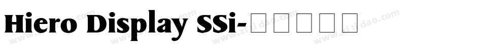 Hiero Display SSi字体转换